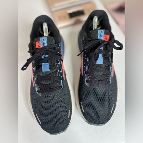 Brooks Adrenaline GTS 22 Black Purple Coral Women’s Sneakers Size 8.5 - Picture 3 of 10